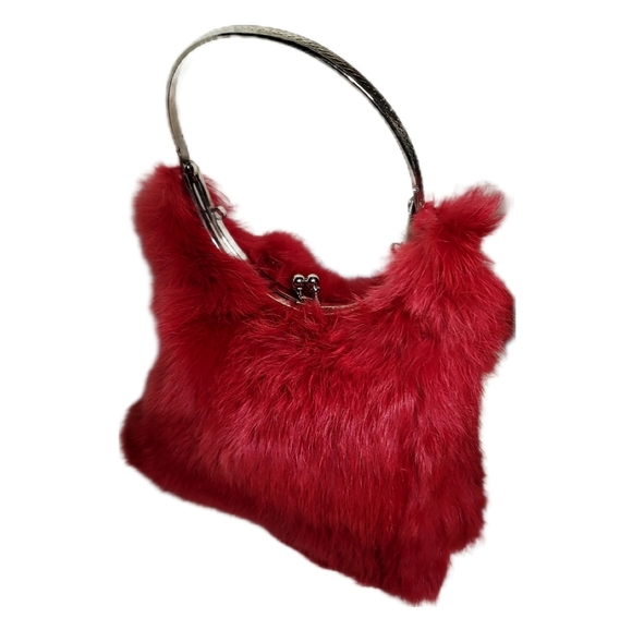 Vintage Fur Sterling Silver Clutch Handbag - Picture 4 of 11